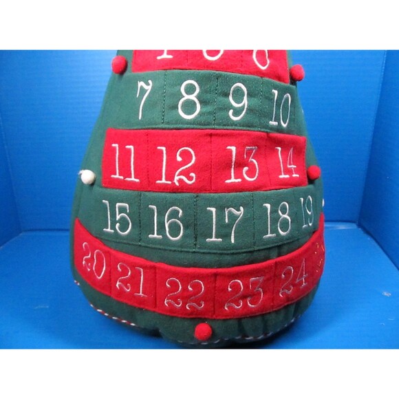 Storehouse Christmas Tree Countdown Plush Large Advent Calendar 16" - Picture 4 of 10